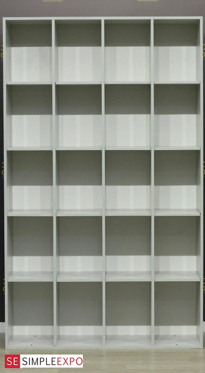 Шкаф-стеллаж с индивидуальными ячейками Серый - фото 1